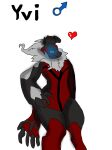  &lt;3 absurd_res ambiguous_gender anthro fur fur_markings generation_6_pokemon glowing glowing_eyes hi_res legendary_pokemon markings nintendo pokemon pokemon_(species) slightly_chubby smile smirk smolreapy solo solo_focus text thick_thighs yveltal yvi_(smolreapy) 