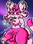  &lt;3 anthro big_penis bodily_fluids cigarette cum cum_on_penis ejaculation fur generation_5_pokemon genital_fluids genitals lewdchuu_(artist) male mammal mienshao mustelid musteline nintendo nipples penis pink_body pink_eyes pink_fur pokemon pokemon_(species) solo true_musteline vein veiny_penis 