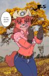  anthro bottomwear canid canine canis clothing country_girl denim denim_clothing female hi_res humanoid jeans mammal money ojisan_mopy pants sad solo wolf 