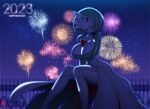  &lt;3 absurd_res breasts female fireworks gardevoir generation_3_pokemon hi_res holidays humanoid lips looking_at_viewer new_year nintendo pokemon pokemon_(species) sitting solo walter_sache 