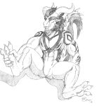  2019 anthro claws dragon fangs featureless_crotch foot_grab hi_res horn jimfoxx kaage looking_at_viewer male muscular muscular_anthro muscular_male nude open_mouth raised_tail scales scalie signature sitting smile smiling_at_viewer solo spiked_tail spikes spikes_(anatomy) spread_legs spreading tail teeth toe_claws western_dragon 