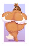  absurd_res anthro areola_outline big_breasts breasts brown_hair canid canine claire_(harvey_beaks) clothing dipstick_ears dipstick_tail eyewear female fox glasses hair half-closed_eyes harvey_beaks hi_res huge_breasts huge_thighs hyper hyper_breasts hyper_hips hyper_thighs mammal markings multicolored_ears narrowed_eyes panties sbshouseofpancakes shirt smile solo tail tail_markings tan_body tank_top thick_thighs topwear underwear wide_hips 