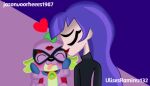  &lt;3 2022 artist_name canid canine canis cape clothing dc_super_hero_girls digital_media_(artwork) domestic_dog duo equestria_girls eyebrows eyes_closed female feral friendship_is_magic fur hair hasbro human humdrum_(mlp) jasonvoorhees1987 kiss_mark kissing kissing_head lipstick lipstick_on_face low_res makeup male male/female mammal mask multicolored_body my_little_pony power_ponies_(mlp) purple_background purple_body purple_fur purple_hair red_lipstick simple_background spike_(eg) tongue tongue_out two_tone_body ulisesramirez132 zatanna zee_zatara 