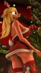  3d_(artwork) 4k 9:16 absurd_res anthro antlers buckteeth christmas christmas_clothing clothing deer deltarune digital_media_(artwork) dongly12 female freckles hi_res holidays horn mammal noelle_holiday panties panty_shot revamped_anthros solo source_filmmaker teeth undertale_(series) underwear 