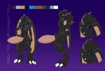  3_toes absurd_res anthro big_ears big_feet big_penis black_sclera blue_eyes chest_tuft exalted feet genitals hi_res huge_penis hyper hyper_genitalia hyper_penis lagomorph male mammal model_sheet penis solo toes tuft undeadkitty13 unusual_anatomy unusual_genitalia unusual_penis 