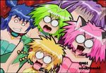  mew_ichigo mew_lettuce mew_mint mew_pudding mew_zakuro o_o scared tokyo_mew_mew 