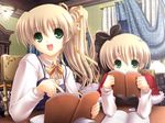  2girls book books cg dream_soft female girl green_eyes multiple_girls natural_another_one_2nd_belladonna 