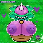  &lt;3 1:1 2022 alexdraws areola big_breasts big_nipples breasts chomper_(pvz) chompzilla electronic_arts elemental_creature elemental_humanoid fangs female flora_fauna green_lips hi_res huge_breasts humanoid leaf lips looking_at_viewer nipples not_furry plant plant_humanoid plants_vs._zombies plants_vs._zombies_heroes popcap_games purple_body purple_nipples sharp_teeth smile solo teeth thick_lips 