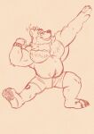  anthro bear belly bicep_curl biceps big_pecs clothing hi_res male mammal muscular muscular_male pecs pocketcat solo underwear 