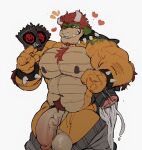  &lt;3 2022 abs absurd_res akachionmain anthro balls barazoku beard bedroom_eyes biceps big_balls big_muscles big_penis body_hair bottomwear bottomwear_down bowser bracelet broken_sex_toy chest_hair clothed clothing collar condom dual_holding emanata eyebrows facial_hair facial_piercing flaccid genitals hair happy_trail hi_res holding_object horn huge_balls huge_muscles huge_penis humanoid_genitalia humanoid_penis inviting jewelry koopa looking_at_viewer male mario_bros muscular muscular_anthro muscular_male narrowed_eyes navel nintendo nipples non-mammal_balls non-mammal_nipples nose_piercing nose_ring one_eye_closed pants pants_down partially_clothed pecs penetrable_sex_toy penis piercing pubes ring_piercing saggy_balls scalie seductive sex_toy sexual_barrier_device shell simple_background smile solo spiked_bracelet spiked_collar spiked_shell spikes spikes_(anatomy) standing teeth thick_penis thick_thighs topless topless_anthro topless_male vein white_background wink 