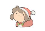  :3 brown_hair christmas christmas_sweater dummy hat merry_christmas santa_hat temmie temmie_chang temmie_chang_(character) 