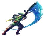  absurdres highres link male male_focus master_sword official_art skyward_sword swing sword the_legend_of_zelda the_legend_of_zelda:_skyward_sword weapon 