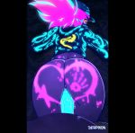  1boy 1girl akali animated ass body_paint cap derpixon hand_print heart league_of_legends penis sex tagme 