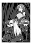  4girls aino_minako bdsm bishoujo_senshi_sailor_moon blindfold blush bodysuit breasts corruption dark_persona femdom femsub french_kiss highres hino_rei kino_makoto kiss latex latex_suit long_hair mizuno_ami monochrome multiple_girls nipples open_mouth ponytail ribbon saliva shiny shiny_clothes short_hair sitting skin_tight slave tongue yuri 