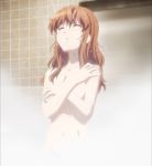  1girl breasts highres large_breasts long_hair mahou_shoujo_tokushusen_asuka mugen_kurumi navel nude shower tagme water wet 