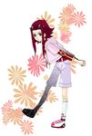  cosplay izayoi_aki luca luca_(cosplay) luna pink_hair shorts yu-gi-oh! yugioh_5d&#039;s yuu-gi-ou_5d's 