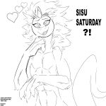  absurd_res anthro big_hair claws disney female feral hair harpseal hi_res male messy_hair muscular muscular_female muscular_male raya_and_the_last_dragon sisu_(ratld) slim small_waist solo standing 