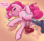  2023 anal anal_penetration animal_genitalia animal_penis anus balls bodily_fluids confetti cum cum_in_ass cum_inside cum_on_face cutie_mark dialogue double_penetration earth_pony english_text equid equine equine_penis erection female female_focus female_penetrated feral feral_penetrated friendship_is_magic genital_fluids genitals grin group group_sex hair hand_on_butt hasbro hi_res horse looking_back male male/female male_penetrating male_penetrating_female mammal medial_ring my_little_pony penetration penile penile_penetration penis penis_in_ass penis_in_pussy pink_body pink_hair pink_tail pinkie_pie_(mlp) pony pussy pussy_juice sex smile solo_focus tail text the-wag threesome trio vaginal vaginal_penetration 