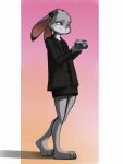  anthro clothed clothing disney female judy_hopps lagomorph leporid male mammal rabbit reinecke smile solo standing zootopia 