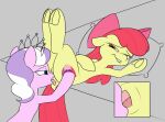  2019 accessory anal anus apple_bloom_(mlp) bed bite biting_lip biting_own_lip bow_ribbon close-up crown cutie_mark diamond_tiara_(mlp) digital_drawing_(artwork) digital_media_(artwork) dock earth_pony equid equine female female/female female_penetrated female_penetrating female_penetrating_female female_rimmed female_rimming female_rimming_female feral feral_on_feral feral_penetrated feral_penetrating feral_penetrating_feral feral_rimming_feral friendship_is_magic furniture grey_background hair hair_accessory hair_bow hair_ribbon hand_on_butt hasbro hi_res hooves horse legs_in_air legs_up looking_pleasured lying mammal my_little_pony on_back on_bed oral penetration pillow pink_body pony purple_hair red_hair red_tail ribbons rimming self_bite sex simple_background strebiskunk tail tiara tongue tongue_in_ass tongue_out underhoof unsigned yellow_body young young_on_young 