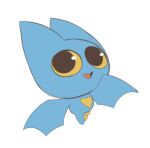  adorabat animal_ears bat_(animal) bat_wings blue_fur heart inkune mao_mao:_heroes_of_pure_heart no_nose open_mouth peg_leg sketch walking wings yellow_eyes 