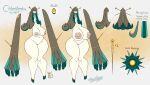  2022 alternate_species anthro big_breasts blush blush_lines breasts brown_hair celesteela character_name dated eeveelution espeon female female_symbol floating_arms forked_tail gender_symbol generation_2_pokemon generation_7_pokemon genitals green_highlights hair harriett_(latiar) hi_res highlights_(coloring) huge_breasts humanoid humanoidized kneeling latiar light_body light_skin long_neck model_sheet navel nintendo open_mouth pokemon pokemon_(species) pussy signature simple_background slightly_chubby solo species_name symbol tail thick_thighs ultra_beast unusual_anatomy unusual_tail wide_hips 