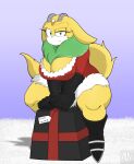  anthro archie_comics big_breasts breasts chinchilla chinchillid christmas cleavage clothed clothing female green_eyes hi_res holidays looking_at_viewer mammal mklancer00 rodent sega solo sonic_the_hedgehog_(archie) sonic_the_hedgehog_(comics) sonic_the_hedgehog_(series) thick_thighs thunderbolt_the_chinchilla 