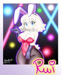  &lt;3 2023 abstract_background anthro aozora_(tasogare_aozora) armwear big_breasts blue_eyes breasts bunny_costume canid canine canis cleavage clothed clothing costume domestic_dog elbow_gloves fake_ears fake_rabbit_ears female fur gloves glowstick hair handwear kemono legwear leotard light_show mammal new_year_2023 odd_taxi party playboy_bunny polaroid_photo poodle rave rui_nikaido_(odd_taxi) smile solo stockings text white_body white_fur white_hair wide_hips 