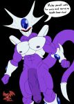  2018 alien anal anal_penetration bodily_fluids bone_frill cooler_(dragon_ball) cowgirl_position dragon_ball dragon_ball_fighterz dragon_ball_z duo frieza_race frill_(anatomy) from_front_position genitals hi_res humanoid long_penis male male/male male_penetrated male_penetrating muscular muscular_male nude on_bottom on_top pecs penetration penis purple_body purple_penis purple_skin red_eyes rougetenjoname sex solo tail 