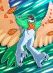  2022 abstract_background absurd_res ambiguous_gender angry angry_eyes anthro attack avian barefoot beak big_tail big_wings blue_beak claws clothing decidueye detailed elementaldraws feathered_tail feathered_wings feathers featureless_crotch feet generation_7_pokemon glistening glistening_body glistening_feathers green_background green_body green_feathers green_tail green_tail_feathers half-closed_eyes hi_res hoodie long_tail looking_away multicolored_eyes narrowed_eyes nintendo nude orange_body orange_eyes orange_feathers pokemon pokemon_(species) portrait round_eyes shadow sharp_claws simple_background solo spread_wings tail tan_body tan_feathers topwear two_tone_eyes watermark white_background white_body white_feathers wings 
