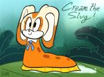  anthro black_eyes cream_the_rabbit female gastropod hi_res hybrid lagomorph leporid lolwutburger mammal mollusk oney_plays rabbit sega slug smile solo sonic_the_hedgehog_(series) 