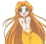  long_hair lowres mermaid mermaid_melody_pichi_pichi_pitch monster_girl orange_eyes orange_hair seira_(mermaid_melody_pichi_pichi_pitch) shell shell_bikini 