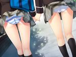  2girls bishoujo character_request game_cg highres multiple_girls nonohara_miki outdoors panties skirt skirt_lift source_request underwear 