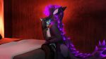  3d_(artwork) absurd_res anthro bed bedroom canid canine canis digital_media_(artwork) duo female furniture glowing hi_res huge_filesize invalid_tag kobold male mammal open_mouth penetration razz_(shinyumbra) shinyumbra tagme vaginal vaginal_penetration vore wolf 