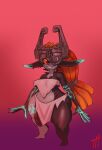  2023 bottom_heavy breasts digital_media_(artwork) female front_view hi_res huge_hips huge_thighs humanoid imp long_ears red_eyes short_stack smile solo thick_thighs thingshappen wide_hips yellow_sclera 