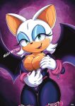  absurd_res anthro bat bat_wings bodysuit breasts cheyennecs cleavage clothed clothing english_text eyeshadow female fur gloves handwear hi_res makeup mammal membrane_(anatomy) membranous_wings narrowed_eyes open_mouth open_smile rouge_the_bat sega signature skinsuit smile solo sololav sonic_the_hedgehog_(series) tan_body tan_skin text tight_clothing undressing white_body white_fur wings 