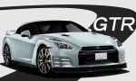  car commentary_request ground_vehicle highres hikari00121 motor_vehicle nissan nissan_gt-r original spoiler_(automobile) sports_car vehicle_focus vehicle_name 