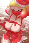  absurd_res animal_humanoid big_breasts breasts cephalopod cephalopod_humanoid choker cleavage clothed clothing face_mask female hi_res humanoid inkling jewelry marine marine_humanoid mollusk mollusk_humanoid necklace nintendo nobunagapero panties pseudo_hair solo splatoon tentacle_hair tentacles underwear 