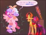  arthropod baseball_bat bat_(object) changeling cozy_glow_(mlp) dialogue english_text equid equine female friendship_is_magic glowing hasbro hi_res horn levitation male mammal my_little_pony pegasus pharynx_(mlp) reformed_changeling sockiepuppetry text thorax_(mlp) wings 