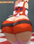  1girl ass ass_focus back butt_crack head_out_of_frame highres hololive hololive_english huge_ass long_hair orange_hair sinensian smile solo tagme takanashi_kiara thick_thighs thighs virtual_youtuber zettai_ryouiki 