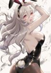  animal_ears ass breasts corrin_(female)_(fire_emblem) corrin_(fire_emblem) fake_animal_ears fire_emblem fire_emblem_fates hairband long_hair looking_at_viewer medium_breasts open_mouth pantyhose playboy_bunny pointy_ears rabbit_tail red_eyes sideboob smile snow20200 solo tail white_hair wrist_cuffs 