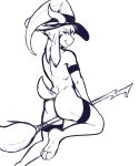  2018 2023 anthro asriel_dreemurr_(god_form) bedroom_eyes boss_monster bovid broom broom_riding butt caprine cleaning_tool clothing crackers fluffy fluffy_tail hat headgear headwear horn long_ears male mammal markings monochrome narrowed_eyes nude portrait seductive simple_background smile solo tail tongue tongue_out undertale undertale_(series) witch_hat 