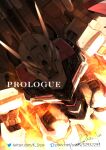  commentary_request embers english_text episode_title fire from_above gundam gundam_lfrith gundam_suisei_no_majo hangar mecha mobile_suit no_humans pixiv_id robot serike_w shadow signature solo twitter_username upper_body 