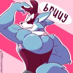  anthro bunny_costume canid canine canis clothing costume digital_media_(artwork) eyewear fizzyjay fur hi_res male mammal muscular muscular_male nintendo simple_background solo star_fox wolf wolf_o&#039;donnell 