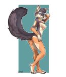  anthro canid canine canis female fox harper_(nicnak044) hi_res island_fox mammal pinup pose solo tatujapa urocyon 