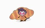  anthro avian bird bread clothing costume croissant croissant_costume food food_costume helluva_boss hi_res male orangeembraceee owl solo stolas_(helluva_boss) 