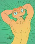  4:5 absurd_res amphibian anthro frog heckfrog hi_res male nipples nude pits solo 