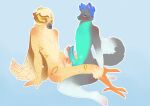 absurd_res animal_genitalia animal_penis anthro average_penis avian beak bird blue_body blue_fur blue_hair blue_penis blush canid canine canine_genitalia canine_penis canis complex_body_markings complex_markings domestic_dog duo duo_focus duo_masturbation feather_markings feathers feet frottage fur genitals grey_body group hair hair_over_eye hi_res husky knot male male/male mammal markings masturbation nordic_sled_dog one_eye_obstructed owl penis rye_owl(character) sex shaded simple_background simple_shading spitz tail tail_feathers talons tapering_penis toes vanillaneko_(artist) winged_arms wings