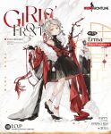  1girl 2024 animal_ear_fluff animal_ears asymmetrical_legwear bare_shoulders black_dress black_footwear black_gloves branch card character_name chinese_new_year chinese_zodiac commentary company_name copyright_name cui_pi_zha_xia_qiu dress english_commentary erma_(girls&#039;_frontline) erma_(hazy_fragrance)_(girls&#039;_frontline) eyeliner feet fingernails footwear_request full_body fur_shawl girls&#039;_frontline gloves griffin_&amp;_kryuger grin hair_bun hair_ornament hairpin heel_pop highres holding holding_key jacket key leg_tattoo long_sleeves looking_at_viewer makeup off_shoulder official_alternate_costume official_art pantyhose partially_fingerless_gloves rabbit rabbit_ears red_eyeliner red_jacket red_nails second-party_source shawl short_hair single_leg_pantyhose sleeveless sleeveless_dress smile snow snowman socks solo standing standing_on_one_leg star_(symbol) string stuffed_animal stuffed_toy tattoo too_many turtleneck_dress uneven_legwear weapon_case white_background white_hair white_pantyhose white_socks wide_sleeves year_of_the_rabbit yellow_eyes 