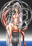  1girl anklet anklets barefoot black_hair breasts choker cleavage eyes_closed feet female gensou_suikoden gensou_suikoden_i gensou_suikoden_ii gensou_suikoden_iii gensou_suikoden_iv gensou_suikoden_v hood jewelry leknaat long_hair miyaky open_clothes open_robe robe sitting solo suikoden suikoden_i suikoden_ii suikoden_iii suikoden_iv suikoden_v 